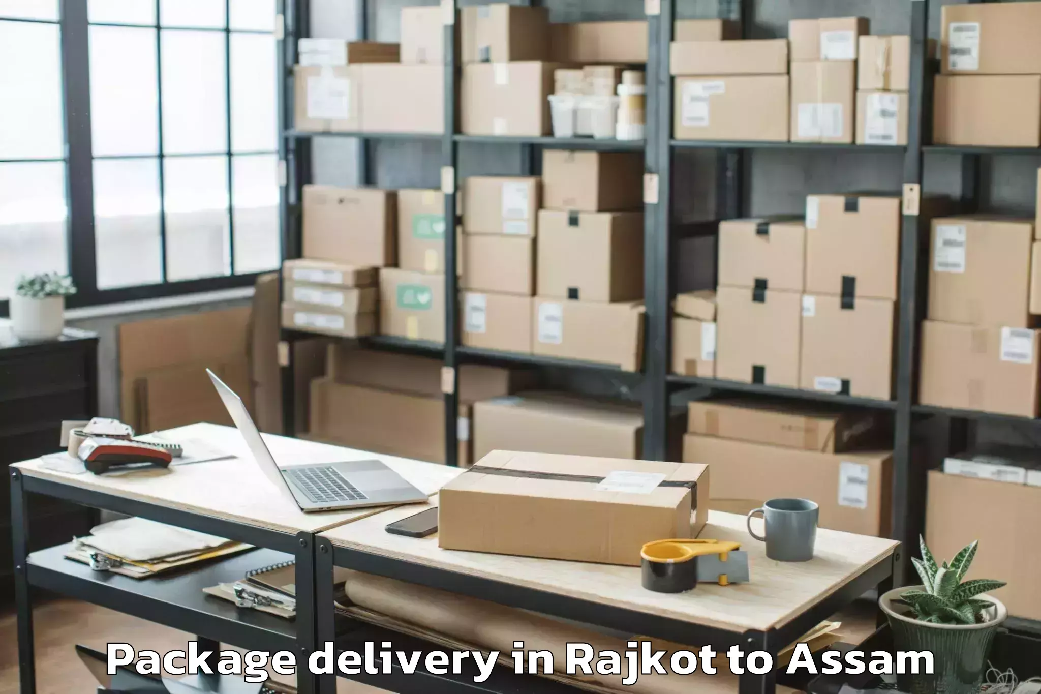 Quality Rajkot to Lala Assam Package Delivery